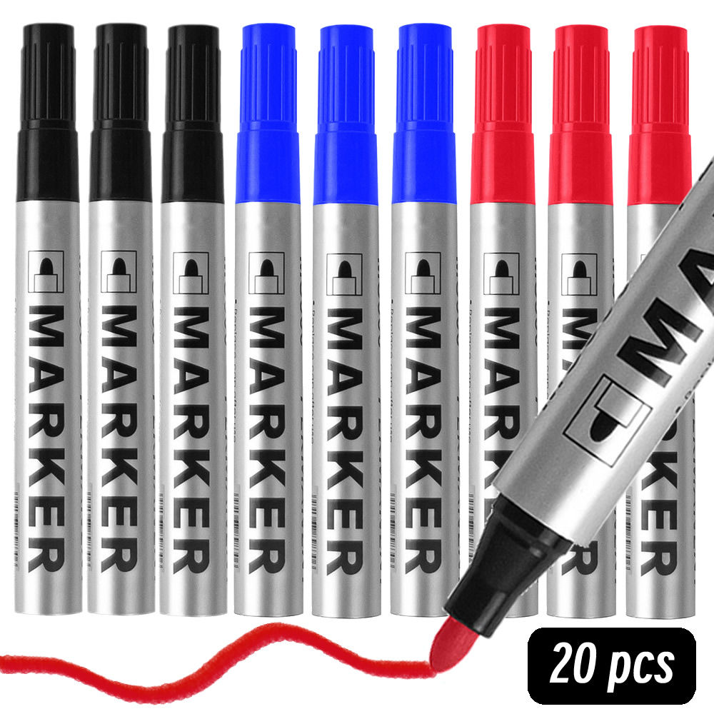 Stationery Supplier - Marqueur permanent imperméable noir pour pneus,