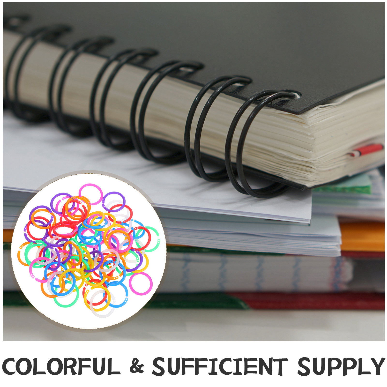 80 pièces, anneaux de reliure  - Binder Clip Assorted avis et prix